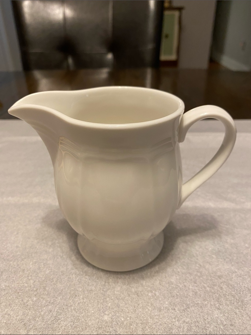 Mikasa White Porcelain Creamer Pitcher